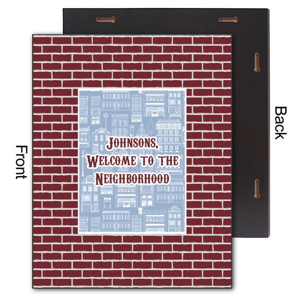 Housewarming 11x14 Wood Print - Front & Back View