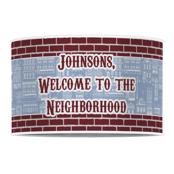 Housewarming 12" Drum Lampshade - FRONT (Poly Film)