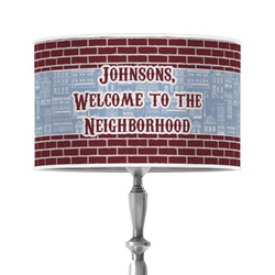 Housewarming 12" Drum Lamp Shade - Poly-film (Personalized)