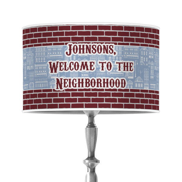 Custom Housewarming 12" Drum Lamp Shade - Poly-film (Personalized)