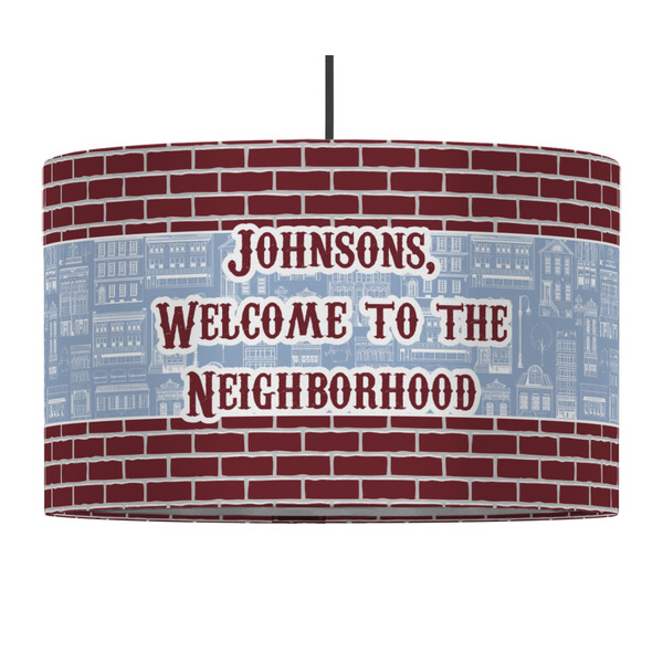 Housewarming 12" Drum Lampshade - PENDANT (Fabric)
