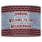 Housewarming 16" Drum Lampshade - FRONT (Fabric)