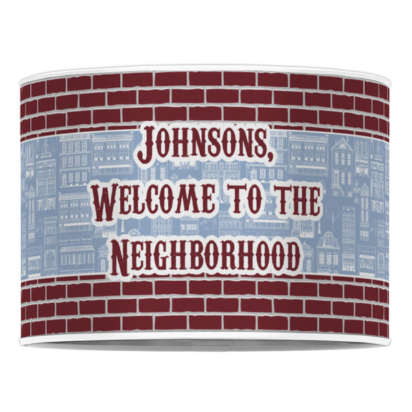 Housewarming 16" Drum Lampshade - FRONT (Poly Film)