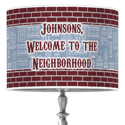 Housewarming 16" Drum Lamp Shade - Poly-film (Personalized)