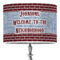 Housewarming 16" Drum Lampshade - ON STAND (Poly Film)