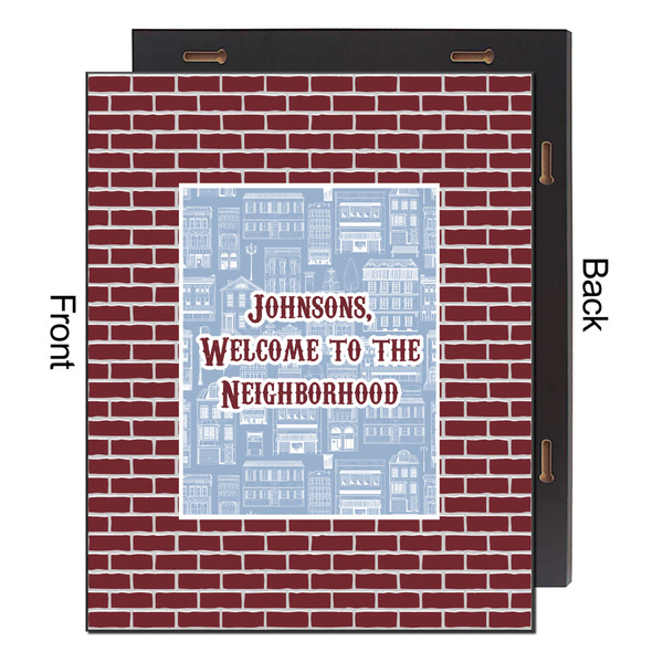 Housewarming 16x20 Wood Print - Front & Back View