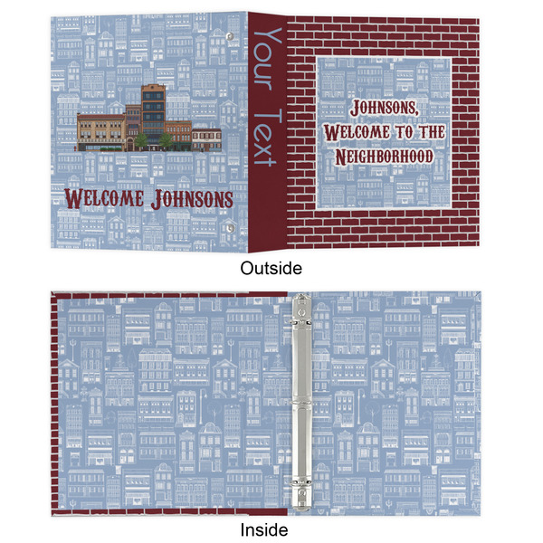 Housewarming 3 Ring Binders - Full Wrap - 1" - APPROVAL