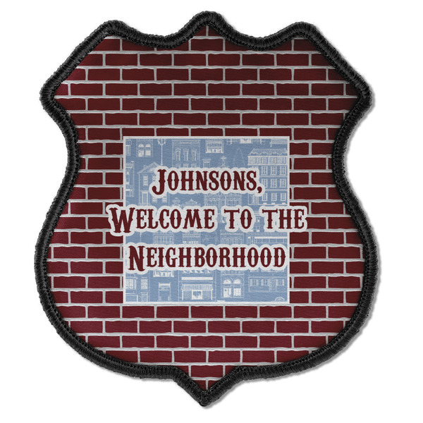 Custom Housewarming Iron On Shield Patch C w/ Name or Text
