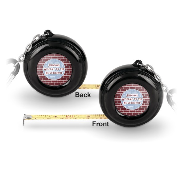 Housewarming 6-Ft Pocket Tape Measure with Carabiner Hook - Front and Back