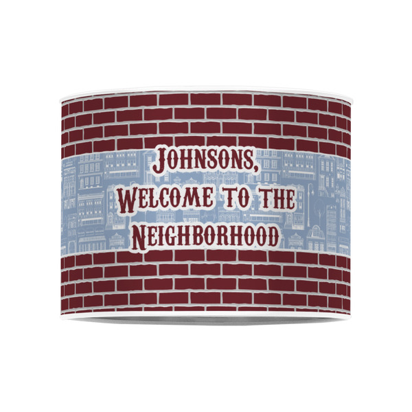 Housewarming 8" Drum Lampshade - FRONT (Poly Film)