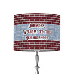 Housewarming 8" Drum Lamp Shade - Fabric (Personalized)
