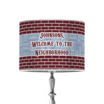 Housewarming 8" Drum Lamp Shade - Poly-film (Personalized)