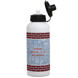 Housewarming Water Bottles - Aluminum - 20 oz - White (Personalized)