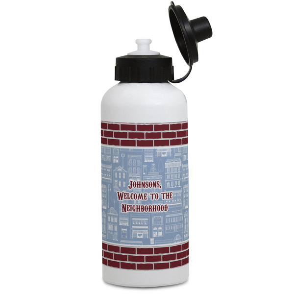 Custom Housewarming Water Bottles - Aluminum - 20 oz - White (Personalized)