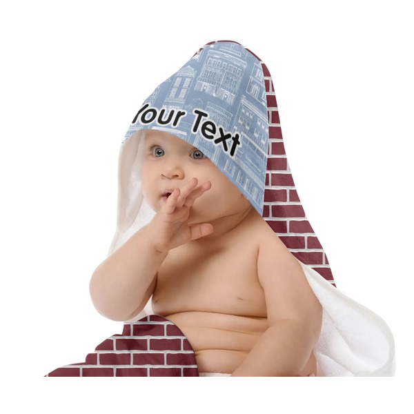 Housewarming Baby Hooded Towel on Child