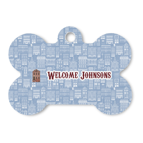 Custom Housewarming Bone Shaped Dog ID Tag (Personalized)