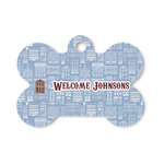 Housewarming Bone Shaped Dog ID Tag - Small (Personalized)