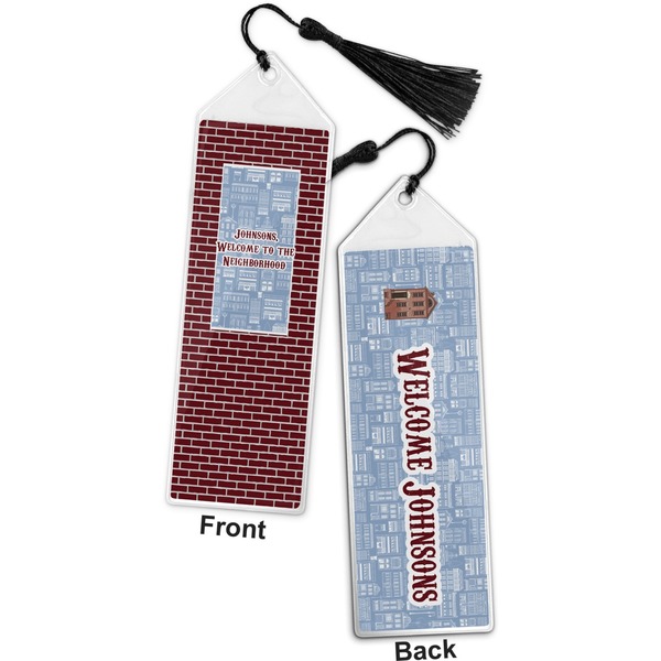 Housewarming Bookmark with tassel - Front and Back