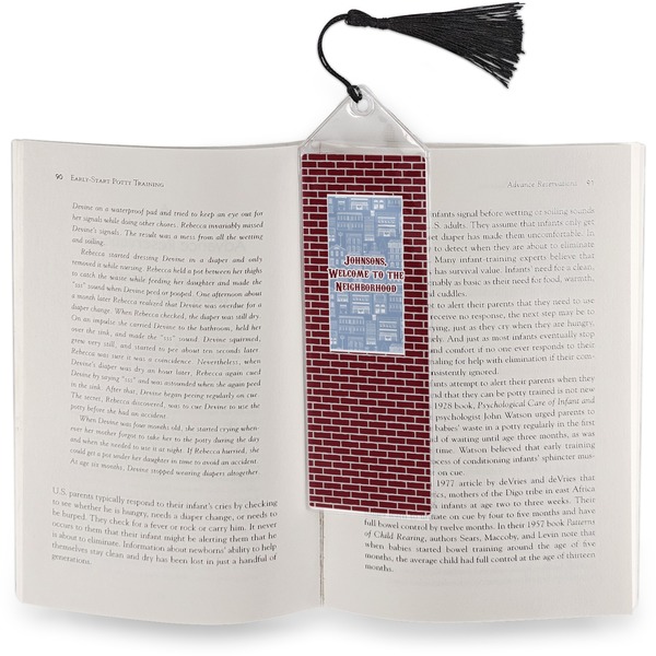 Housewarming Bookmark with tassel - In book