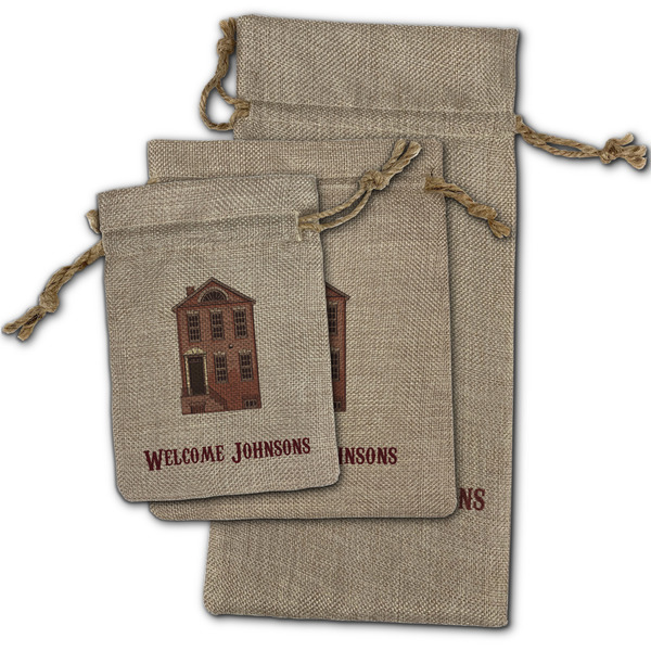 Housewarming Burlap Gift Bags - (PARENT MAIN) All Three