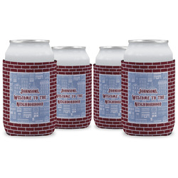Housewarming Can Cooler (12 oz) - Set of 4 w/ Name or Text