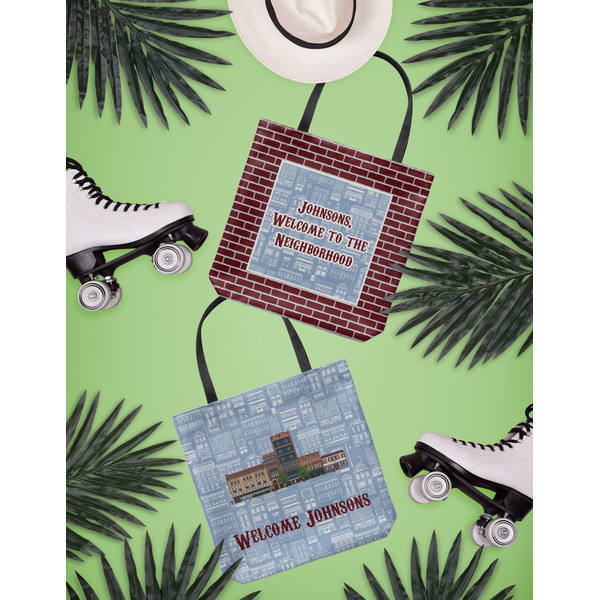 Housewarming Canvas Tote Lifestyle Front and Back