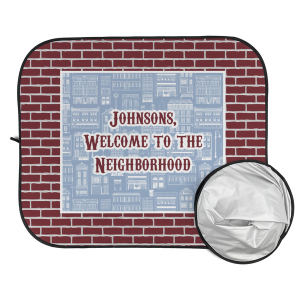 Housewarming Car Sun Shades - FOLDED & UNFOLDED