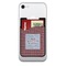 Housewarming Cell Phone Credit Card Holder w/ Phone