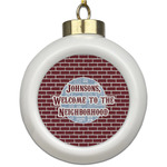 Housewarming Ceramic Ball Ornament (Personalized)