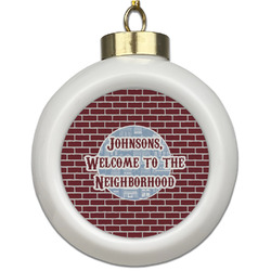 Housewarming Ceramic Ball Ornament (Personalized)
