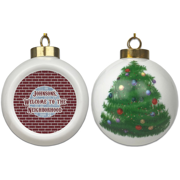 Housewarming Ceramic Christmas Ornament - X-Mas Tree (APPROVAL)