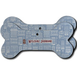 Housewarming Ceramic Dog Ornament - Front & Back w/ Name or Text