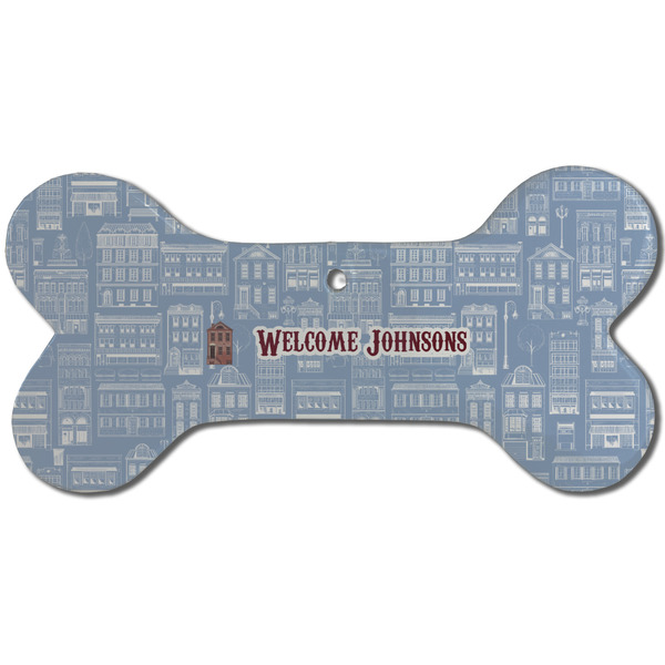 Housewarming Ceramic Flat Ornament - Bone Front