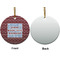 Housewarming Ceramic Flat Ornament - Circle Front & Back (APPROVAL)