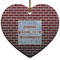 Housewarming Ceramic Flat Ornament - Heart (Front)