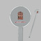 Housewarming Clear Plastic 7" Stir Stick - Round - Closeup