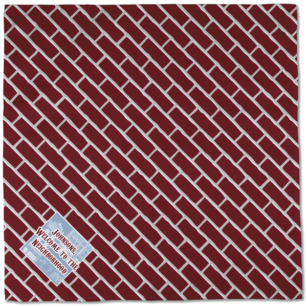 Housewarming Cloth Napkins - Personalized Dinner (Full Open)