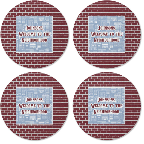 Housewarming Coaster Round Rubber Back - Apvl