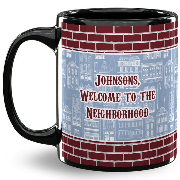Custom Housewarming 11 Oz Coffee Mug - Black (Personalized)
