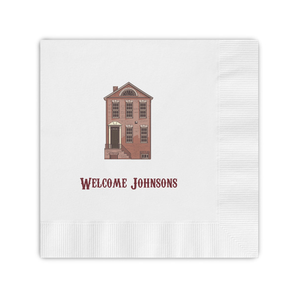 Custom Housewarming Coined Cocktail Napkins (Personalized)