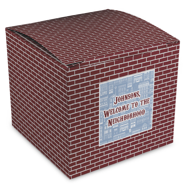 Custom Housewarming Cube Favor Gift Boxes (Personalized)