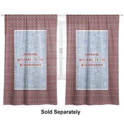 Housewarming Curtain Panel - Custom Size (Personalized)
