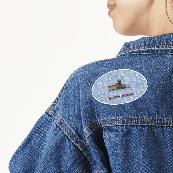 Custom Housewarming Twill Iron On Patch - Custom Shape (Personalized)