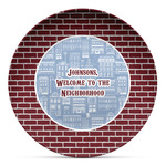 Housewarming Microwave Safe Plastic Plate - Composite Polymer (Personalized)