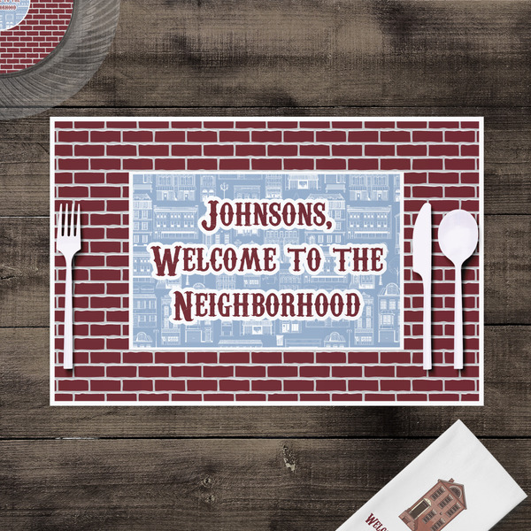 Housewarming Disposable Paper Placemat - In Context