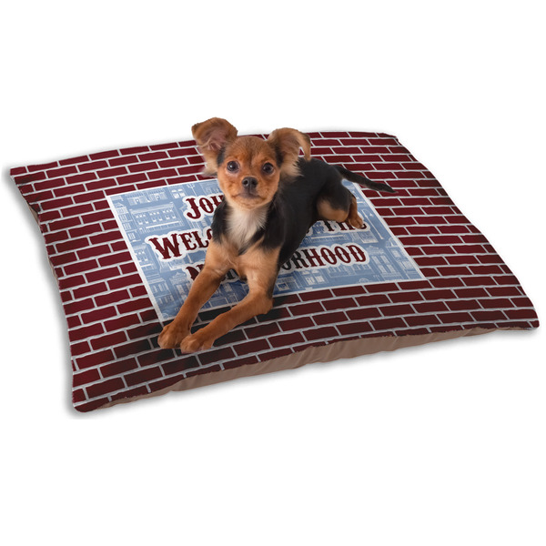 Custom Housewarming Dog Bed - Small w/ Name or Text