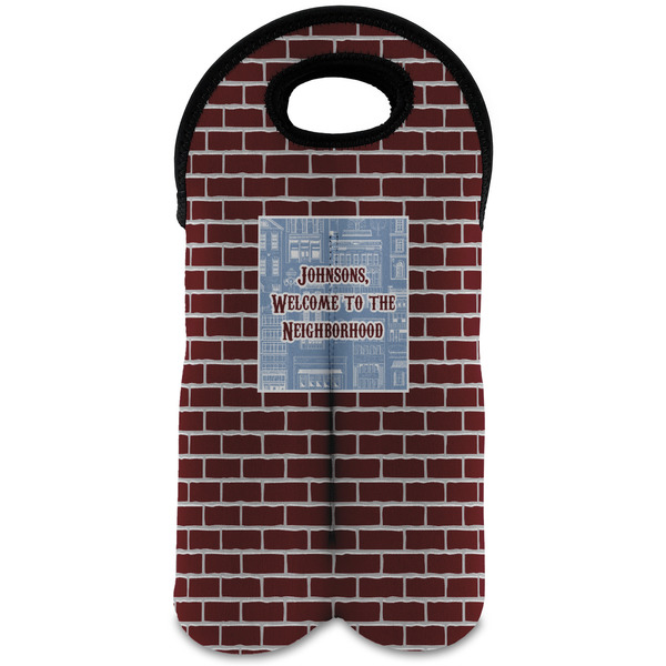 Custom Housewarming Wine Tote Bag (2 Bottles) (Personalized)