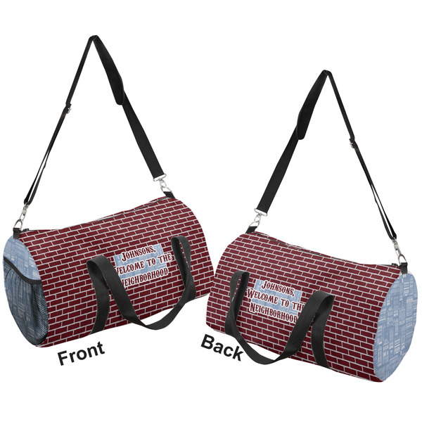 Housewarming Duffle bag large front and back sides