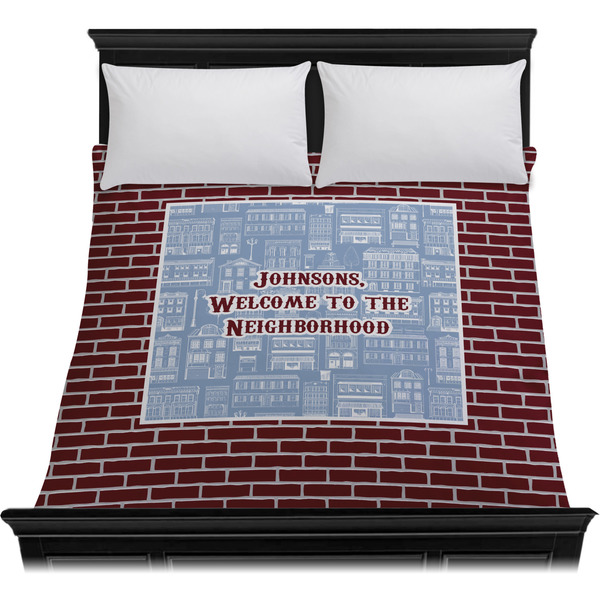 Housewarming Duvet Cover - Queen - On Bed - No Prop