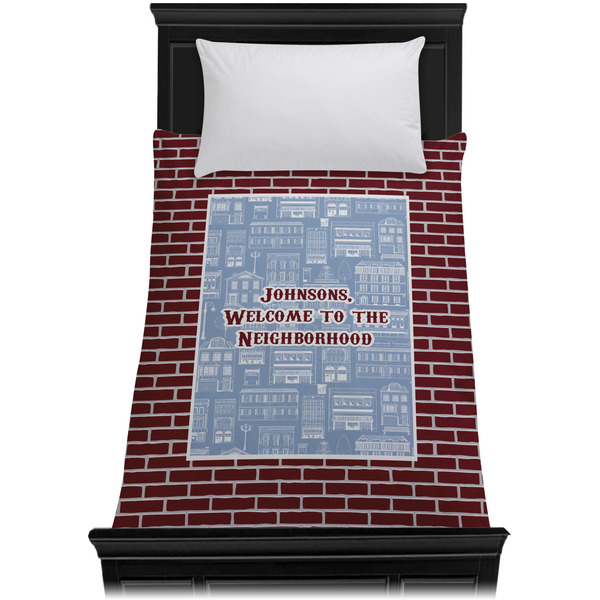 Housewarming Duvet Cover - Twin - On Bed - No Prop